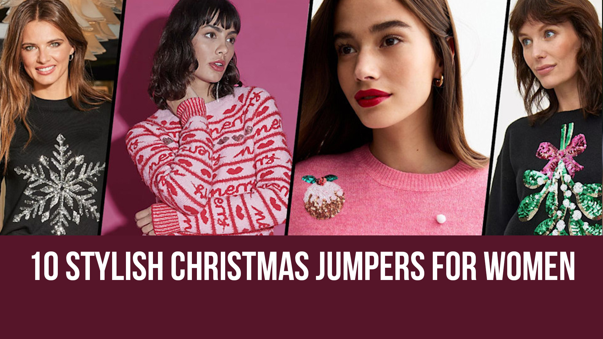 10 stylish Christmas jumpers for women